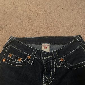 True Religion thick stitch jeans
